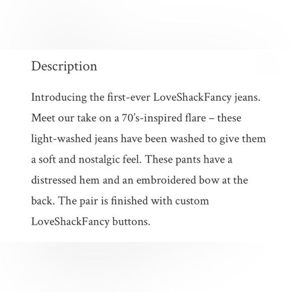 LoveShackFancy~ Kala Flare Jeans - Picture 7 of 8